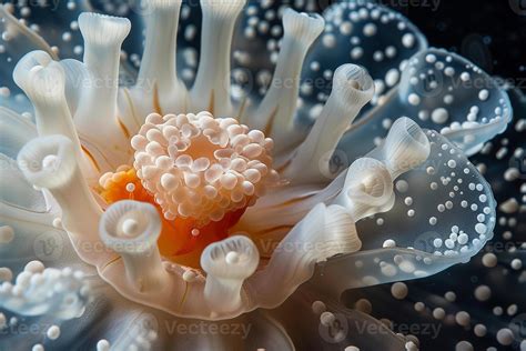  Gonionemus  - Its pulsating bell resembles a translucent disco ball, while its trailing tentacles gracefully sweep through the water column! 